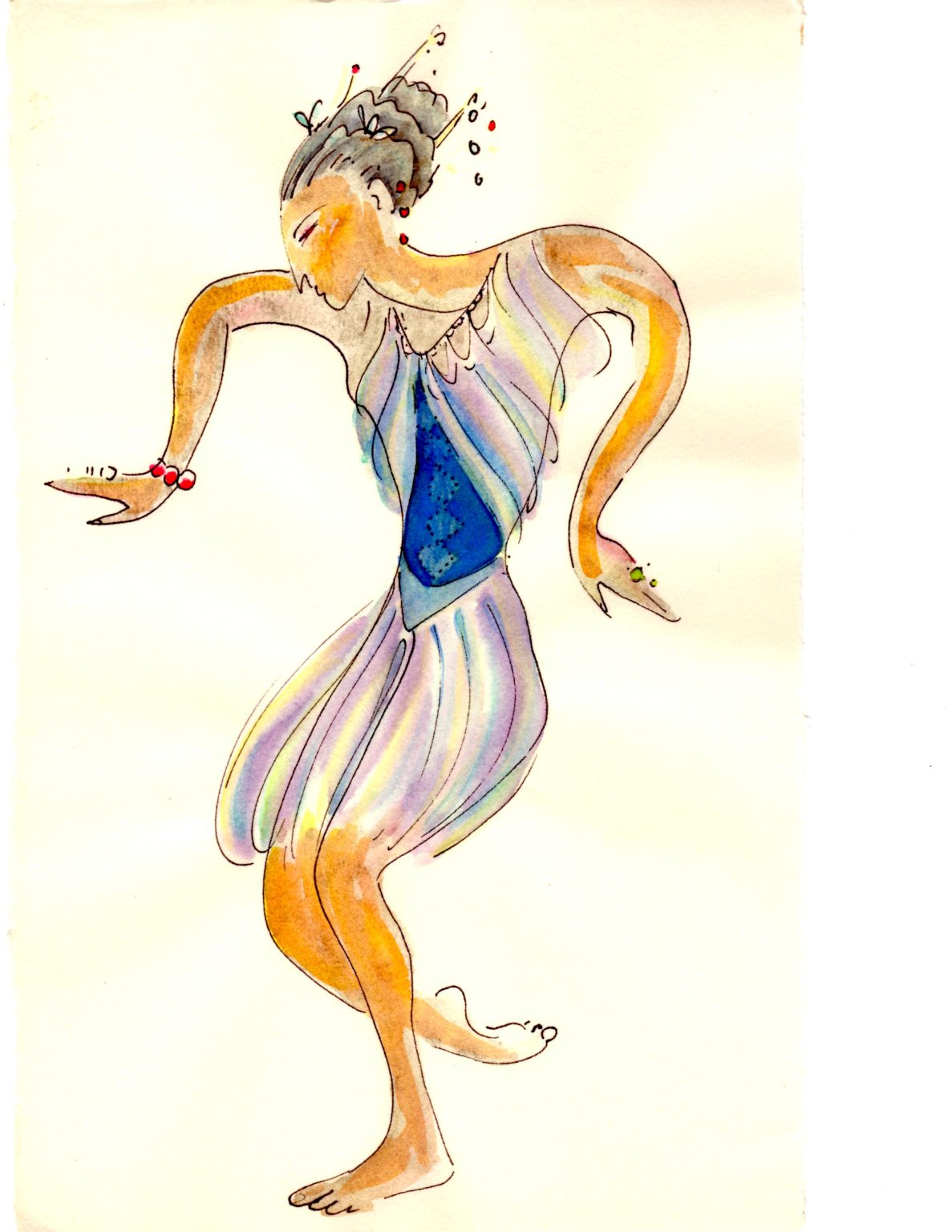 blue dancer