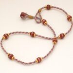 red mala bead necklace