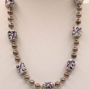 white Krobo beads